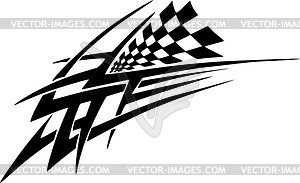 Racing tattoo - vector clip art