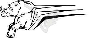 Rhinoceros - vector image