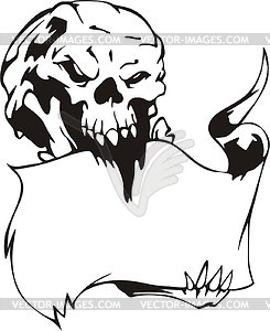 Skull template - vector clipart