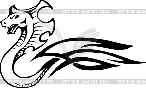 Snake flame - vector image