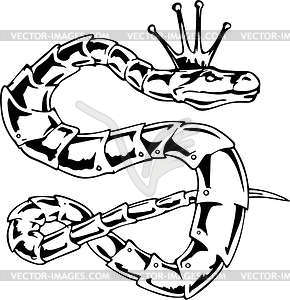 Змея - изображение в векторном виде