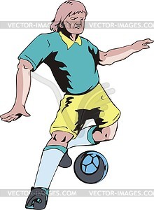 Soccer player - vector image