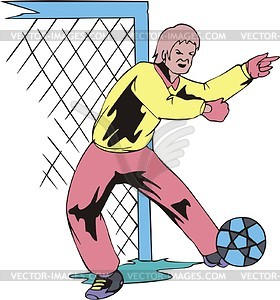 Goalkeeper - vector EPS clipart