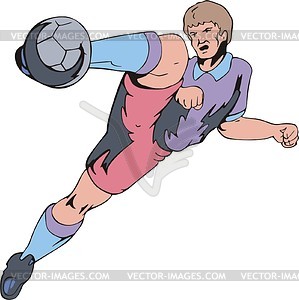 Soccer player - vector clip art