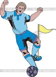 Soccer player - vector image