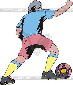 Soccer player - vector clipart