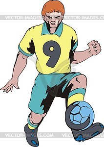 Soccer player - vector clip art