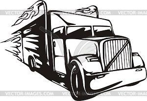 Truck flame - vector clipart