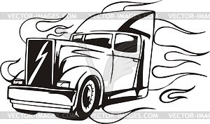 Truck flame - vector clipart