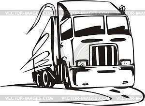 Truck flame - vector clipart