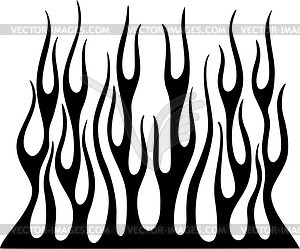 Vertical flame - vector clipart