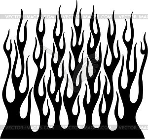 Vertical flame - vector image