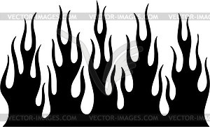 Vertical flame - vector clipart