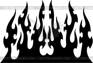 Vertical flame - vector image