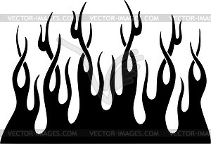 Vertical flame - vector clipart