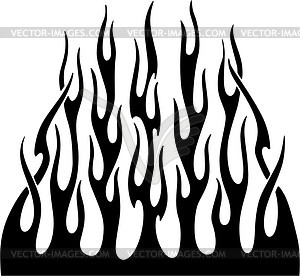 Vertical flame - vector clipart / vector image