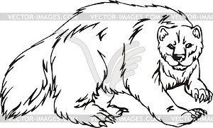 Wolverene - vector clipart