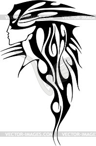 Flame tattoo - vector image