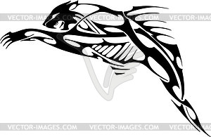 Cat flame - vector clipart