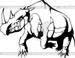 Носорог - изображение векторного клипарта