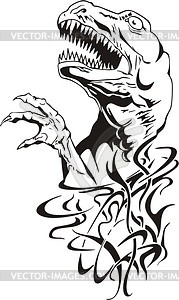 Временная переводная татуировка «Динозавр из Марио» - или неоновая светящаяся тату