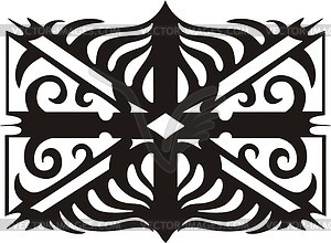 Union Jack ornamental pattern - vector clip art