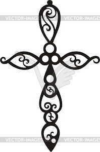 Tribal cross - vector clip art