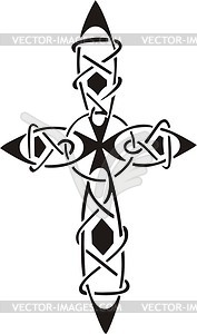 Tribal cross - vector image