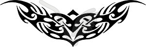 Симметричное тату - векторный клипарт Royalty-Free