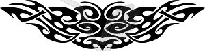 Symmetrical tattoo - vector clipart / vector image