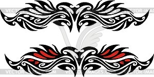 Symmetrical tattoo - vector clip art
