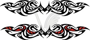 Symmetrical tattoo - vector clipart