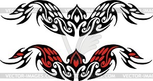 Symmetrical tattoo - vector clip art