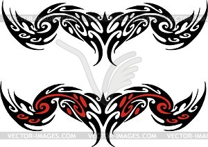 Symmetrical tattoo - royalty-free vector image