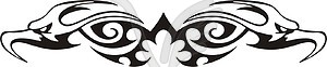 Symmetrical tattoo - vinyl EPS vector clipart