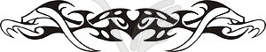 Symmetrical tattoo - royalty-free vector image