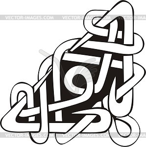 Celtic ornamental corner - vector clipart