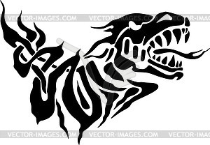 Dragon flame - vector clipart / vector image