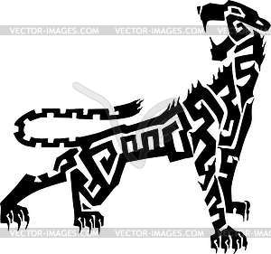 Panther tattoo - vector clipart