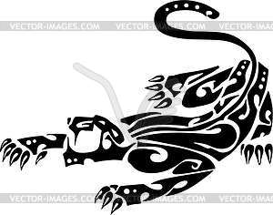 Panther tattoo - vector clipart