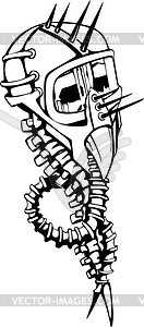 Skull tattoo - vector clip art