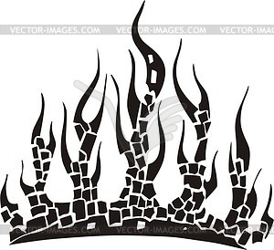 tribal flames clip art