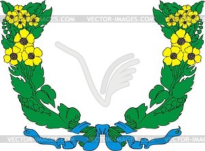 Heraldic wreath - vector image