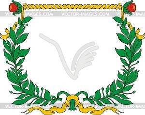 Heraldic wreath - vector image