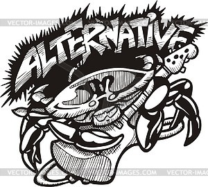 Alternative (graffiti) - vector clipart