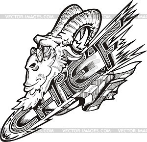 Chief (graffiti) - vector clipart