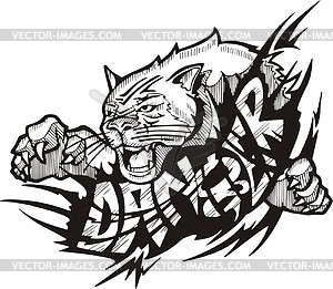 Danger (graffiti) - vector clipart