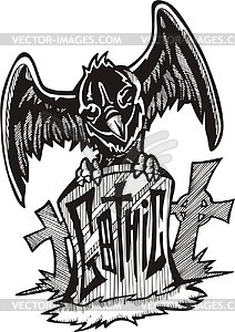 Gothic (graffiti) - vector clipart