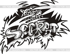 Secret (graffiti) - vector clipart