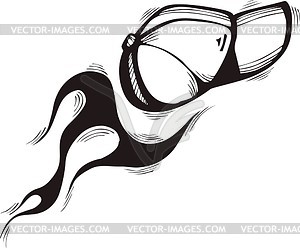 Baseball cap flame - vector image